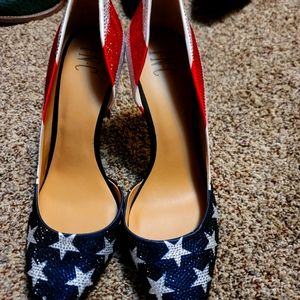 Brand new INC  spangley heels